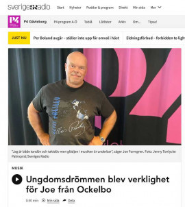 Joe Formgren i radio P4 Gävleborg.